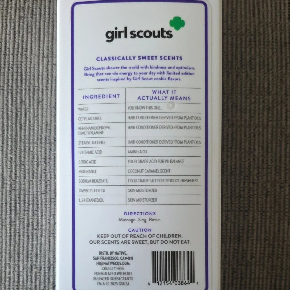 Native Girl Scouts Coconut Caramel Moisturizing Conditioner, 2 Bottles, 16.5oz.